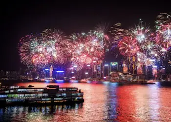 Fireworks Viewing at Ocean Terminal Rooftop