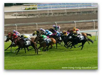 Horse Racing at Happy Valley Hong Kong