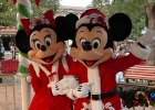Mickey and Minnie in Christmas outfits